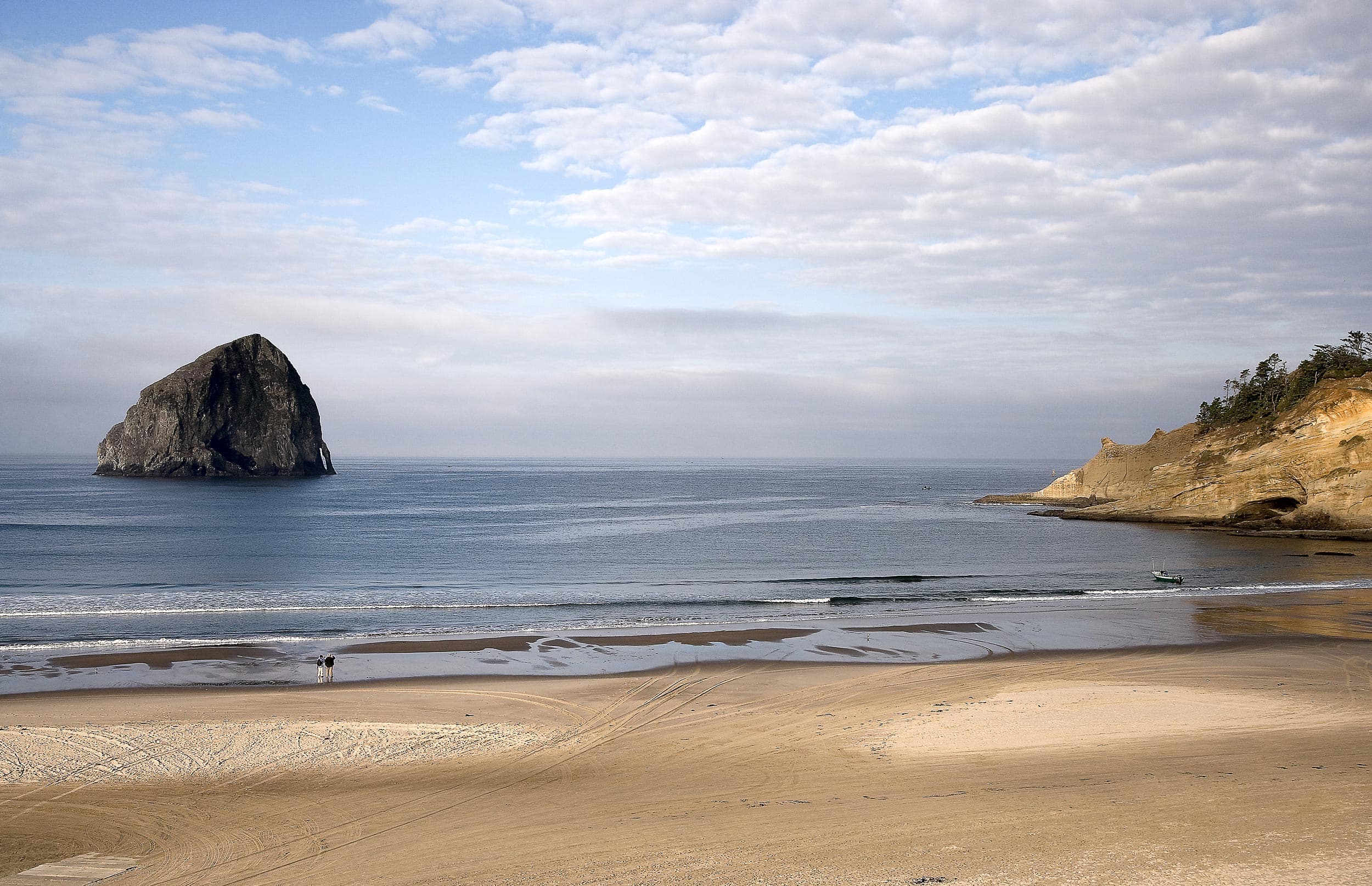 Haystack Rock And Beach