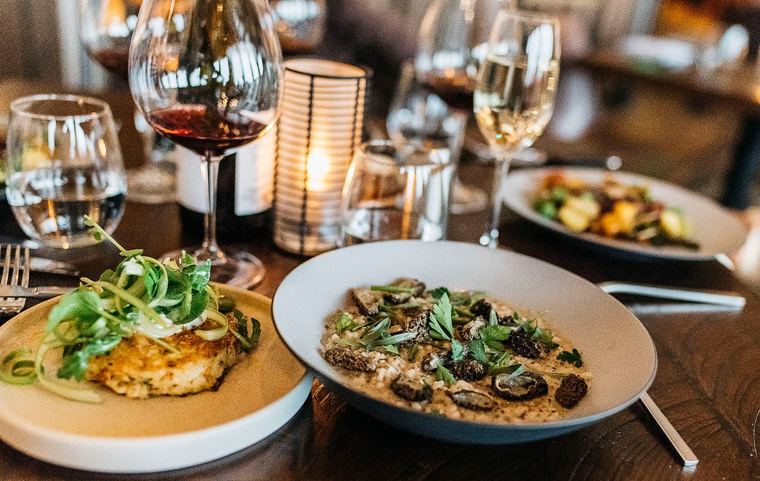 Food And Wine From Meridian Restaurant